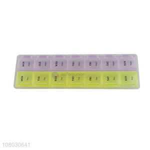 Online wholesale 14compartments plastic medicine box for sale