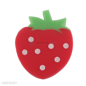 Best Selling Strawberry Shape Sponge Dishes Washing Sponge