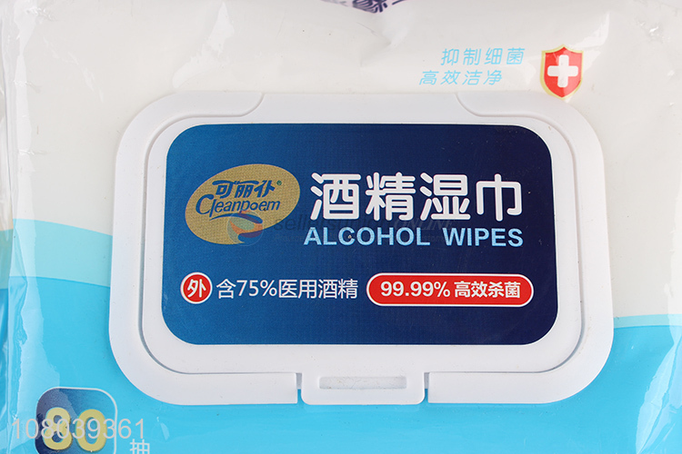 Good Sale 80 Sheets Alcohol Wipes Best Cleaning Wipes