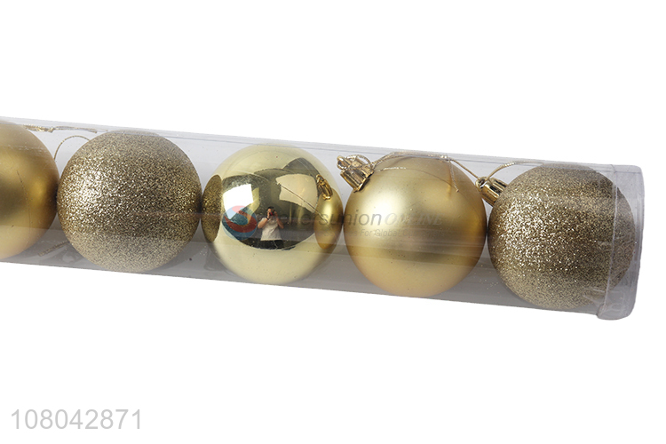 Most popular golden 10pieces christmas ball for xmas tree