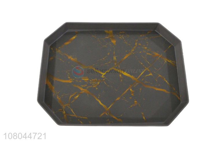 New Arrival Melamine Marbling Tray Restaurant Serving Tray