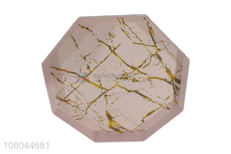 Cool Design Marbling Melamine Tray Octagonal Tray