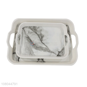 Cool Design Marbling Melamine Tray Kitchen Trays Food Tray