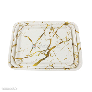 Fashion Marbling Melamine Tray Fast Food Trays Serving Platters