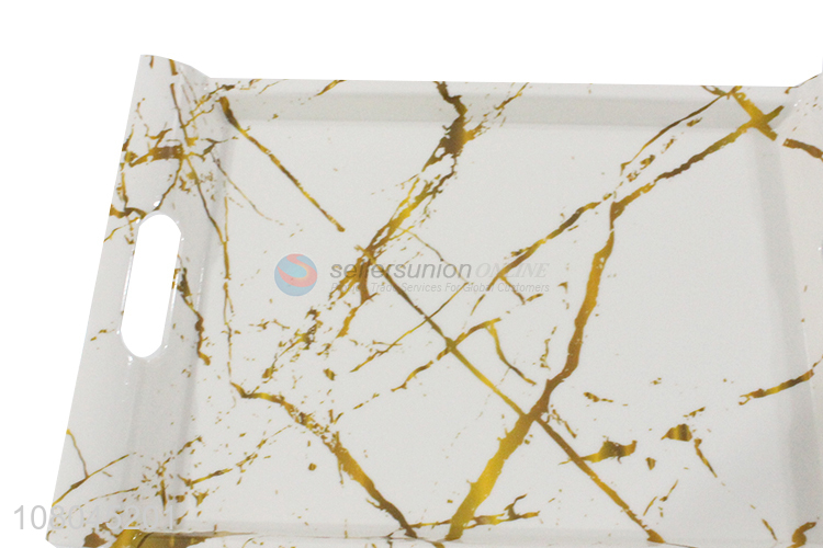 New Design Marbling Melamine Tray Fashion Food Tray