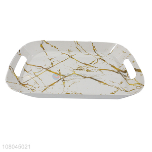 Fashion Melamine Marbling Tray Coffee Tray Food Tray