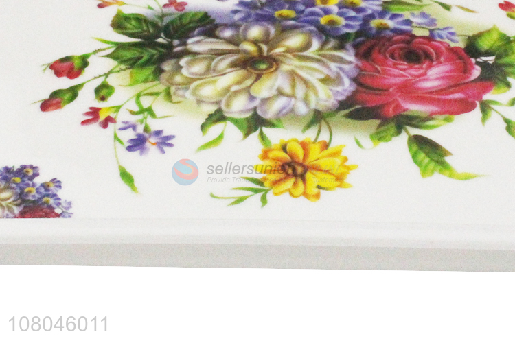 Fashion Printing Melamine Tray Serving Tray With Handle