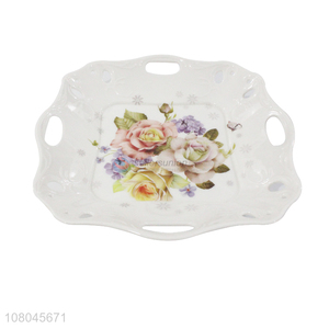 Popular Home Decorative Melamine Fruit Tray Fruit Plate