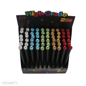 Factory supply 60 pieces blackwood pencils school pencil with diamond