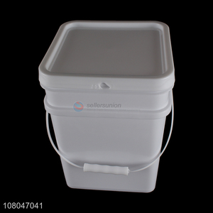 Custom 18L Square Bucket Plastic Container With Lid And Handle