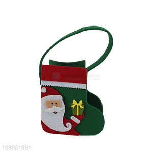 Wholesale from china christmas sock candy storage bag