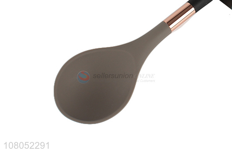 High quality food grade cooking tools nylon silicone cooking ladle spoon