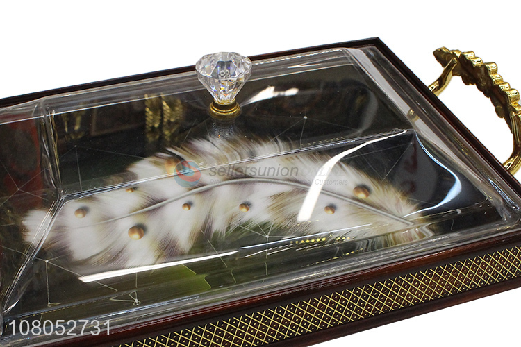 Wholesale Palace Style Service Tray Decorative Trays With Handle