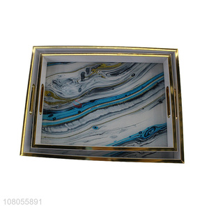 Online wholesale decorative plastic handle serving tray