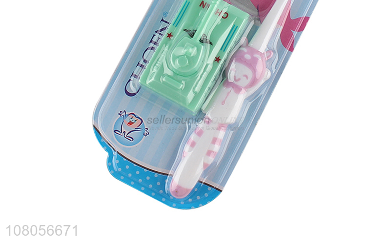 Yiwu market plastic children toothbrush portable travel toothbrush