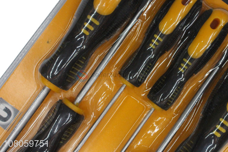 Good quality 6 pieces multi-purpose phillips slotted screwdrivers set