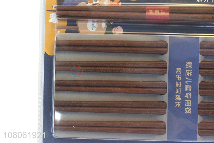 Best Sale Eco-Friendly Wooden Chopsticks With Children Chopsticks Set