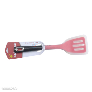 Low price silicone cooking tools slotted spatula