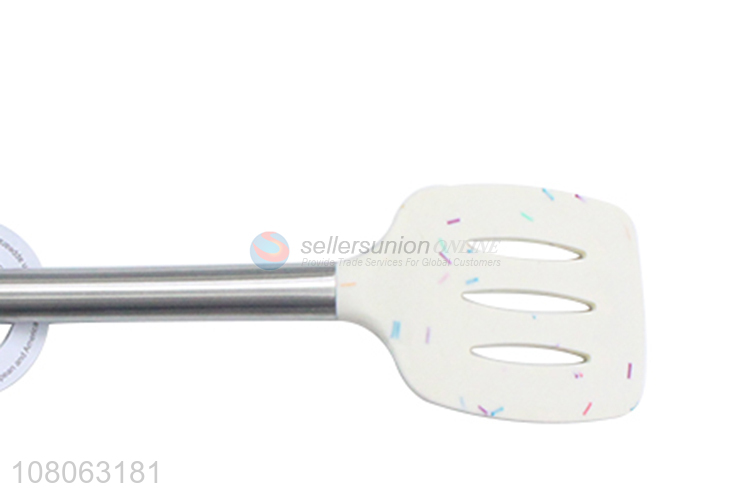 Latest design silicone cooking tools slotted spatula for sale