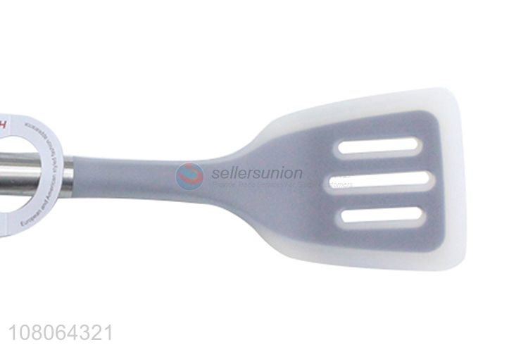 China factory eco-friendly silicone slotted spatula for sale