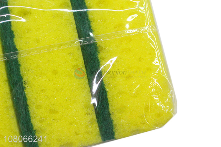 Good quality durable dishwashing sponge kitchen sink tiles cleaning sponge