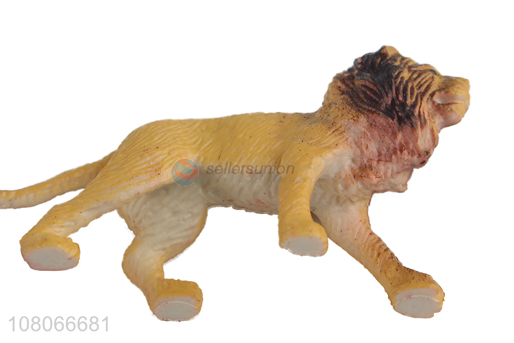 Cute Design Simulation Little Lion Kids Animal Model Toy