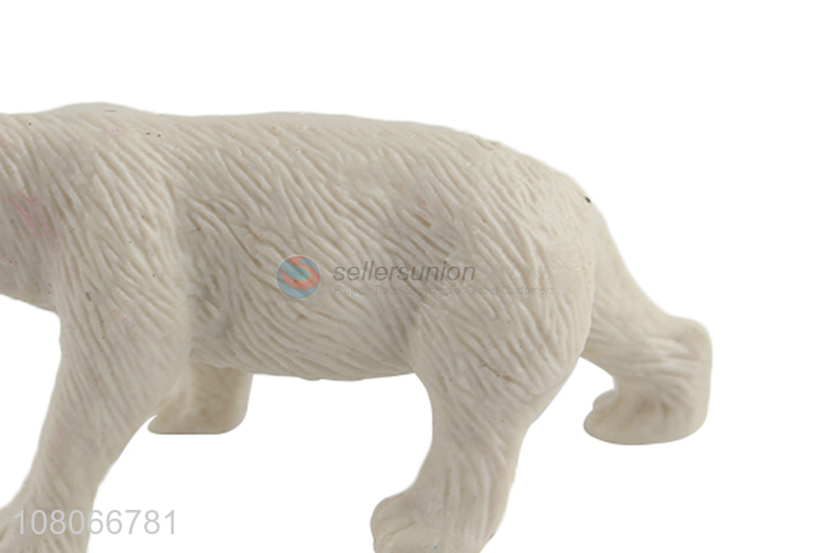 Good Quality Cute Polar Bear Simulation Animal Model Toy