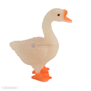 New Design White Goose Simulation Animal Model Toy