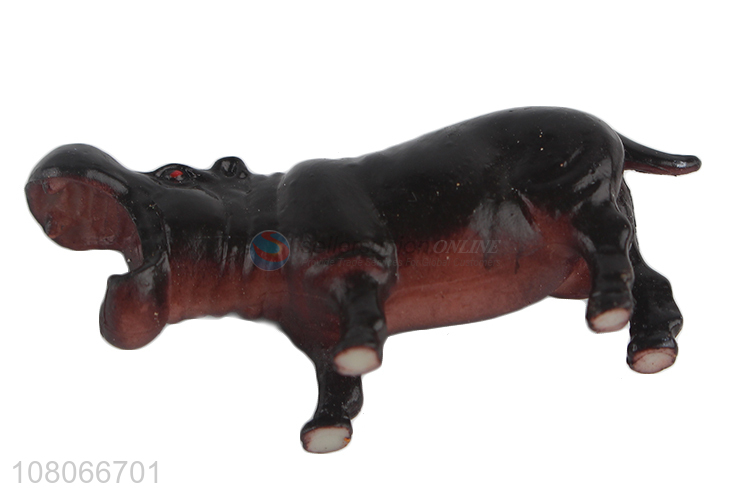 Cute Little Hippo Model Toy Simulation Animal Toy