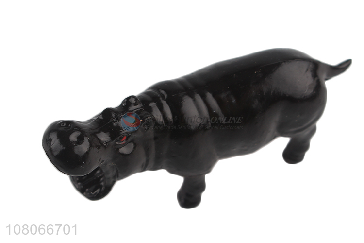 Cute Little Hippo Model Toy Simulation Animal Toy