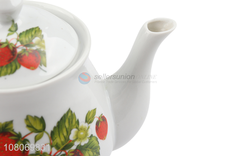 High quality household enamel ceramic tea pot porcelain tea pot