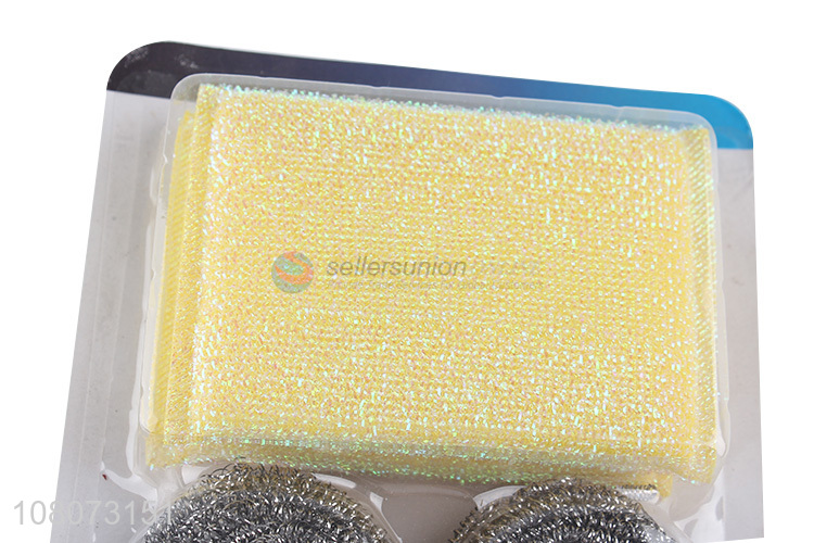 Low price wholesale silver cleaning ball set for kitchen