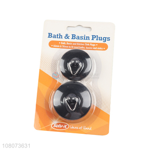 Good Quality 2 Pieces Basin & Bath Plug Rubber Sink Plug