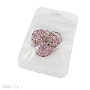 Factory supply heart shape mobile phone finger ring holder