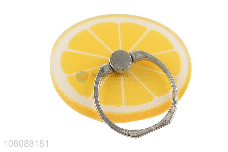 Recent product fruit orange cell phone finger ring stand