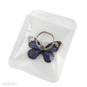 China supplier butterfly mobile phone ring holder grips