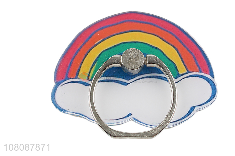 Good quality 360 degree rotation rainbow phone ring holder