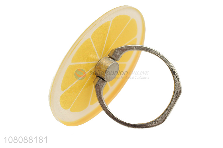 Recent product fruit orange cell phone finger ring stand