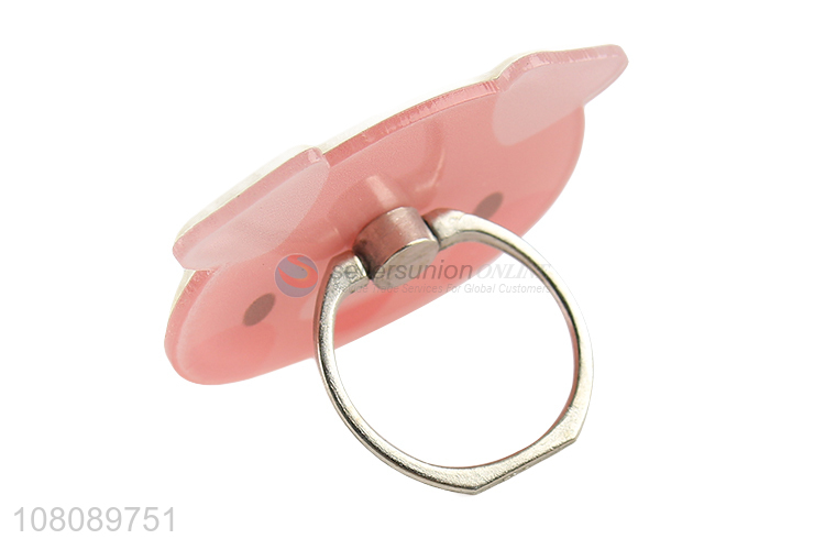 New Arrival Pink Piggy Mobile Phone Meatal Ring holder