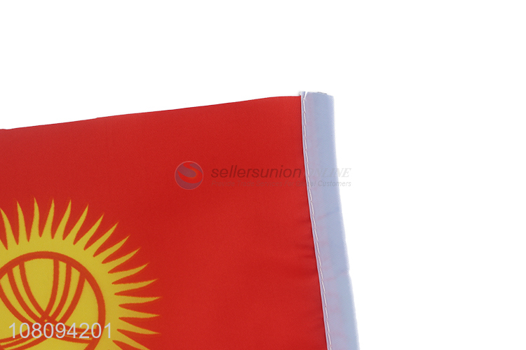 Latest design Kyrgyzstan national flag mini decoration flags