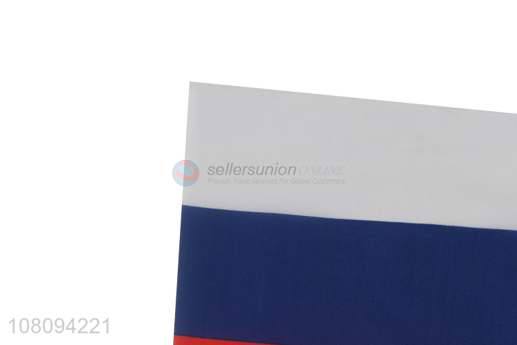 Best seller double-sided printing polyester flag for Russia