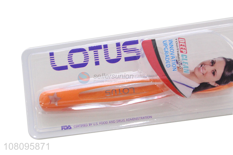 Good price soft deep cleaning adult toothbrush for tooth care