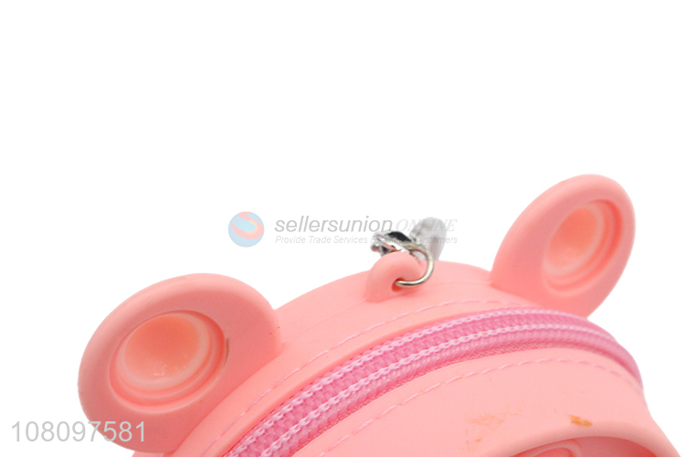 Yiwu factory silicone rodent control pioneer pink coin purse