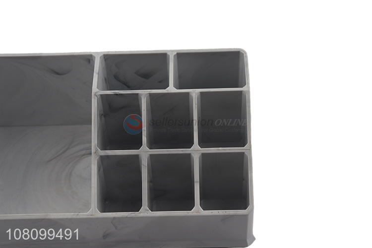 Wholesale desktop plastic cosmetic box organizer makeup storage container