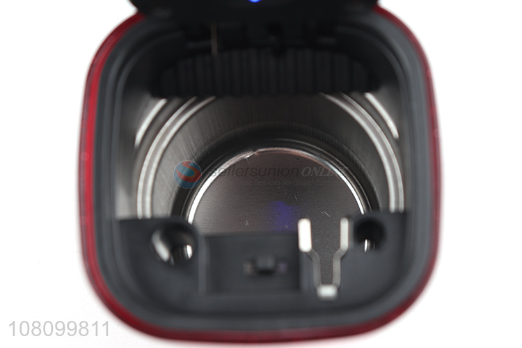 Wholesale led light car ashtray with lid, mini car trash can