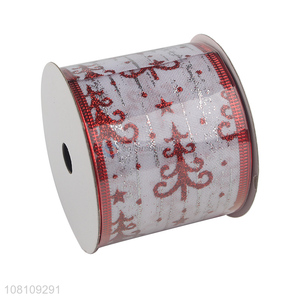 Good quality Christmas wired <em>ribbon</em> DIY <em>craft</em> decoration