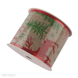 Top product custom printed Christmas <em>ribbon</em> DIY <em>craft</em> <em>ribbon</em>