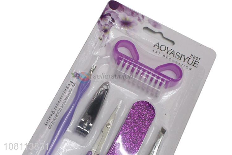 Wholesale from china plastic manicure set for nail care