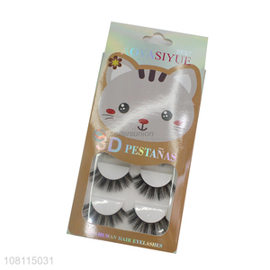 New arrival long lasting fluffy false eyelashes for sale