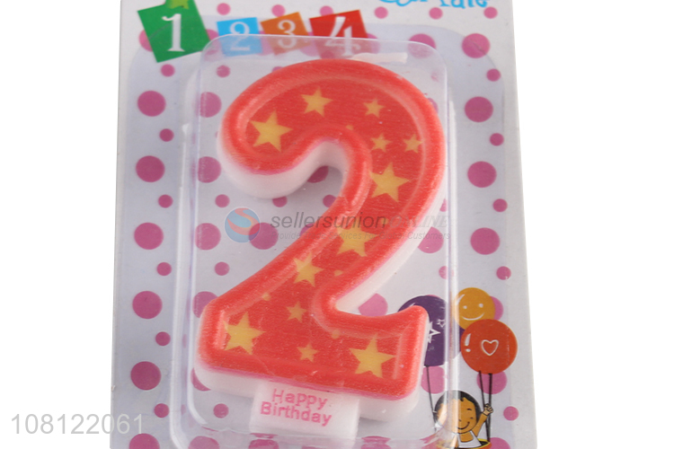 Yiwu wholesale birthday party number candle for cake decoration